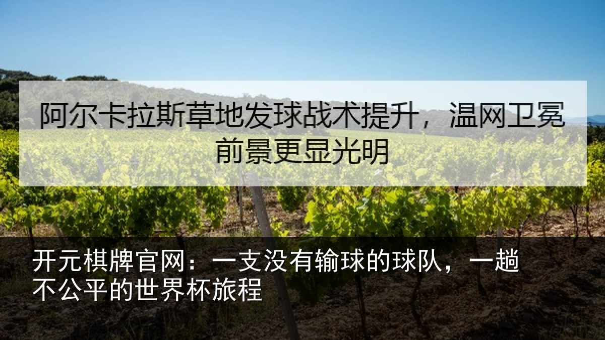 开元棋牌官网:一支没有输球的球队,一趟不公平的世界杯旅程